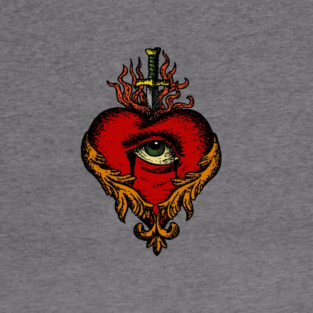 sacred heart by SLUP.